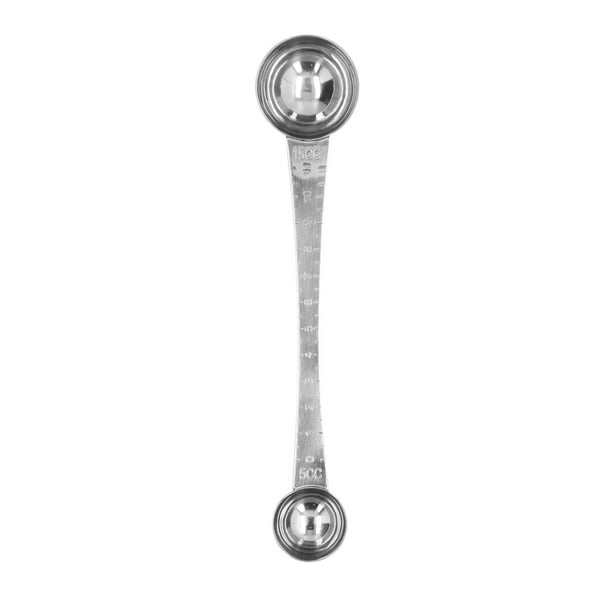 Double Ends Stainless Steel Measuring Spoon With Scale Coffee Scoop Tablespoon.